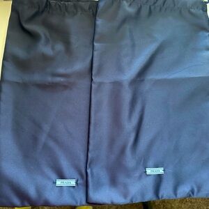 2 Prada Dark Blue Dust Bags for Shoes